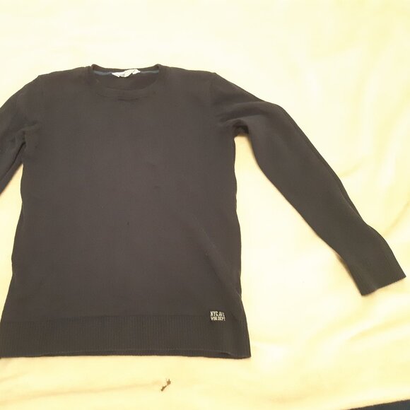 H&M Long Sleeve Sweater 10-12 Years Navy Blue - Picture 2 of 5